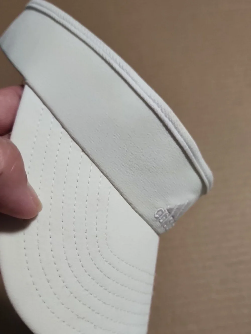 adidas White Headband Sun Visor